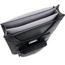 MacCase Flight Case Vertical Leather Briefcase (Black)