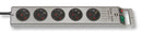 BRENNENSTUHL 1153340115 Power Outlet Strip, Sockets at 45°, 5 Outlets, Schuko, 16 A, 250 V, UK, 2.5 m