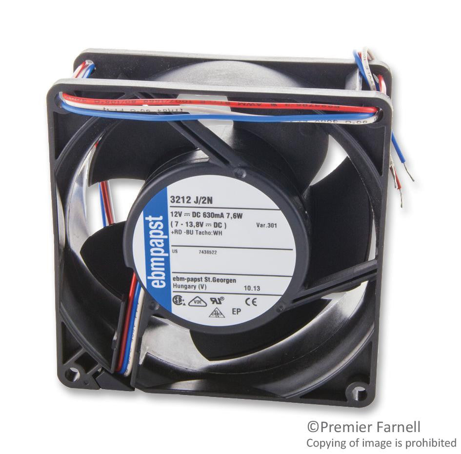 Buy EBM-PAPST Axial Fan, Tubeaxial, Square, Wire Leaded, Sleeve, 12 VDC, 92  mm, 38 mm, 3200J Series in India from Tanotis online store at wholesale  prices