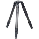 XILETU L-404C Pro Stable Carbon Fiber Tripod with 75mm Flat Head Plate