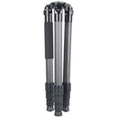 XILETU L-404C Pro Stable Carbon Fiber Tripod with 75mm Flat Head Plate