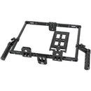 CAMVATE Adjustable 10" Monitor Cage Rig with Dual Cheese Plate-Style Handles