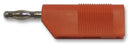 MULTICOMP 25.403.1 Banana Test Connector, 4mm, Plug, Cable Mount, 30 A, Nickel Plated Contacts, Red