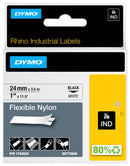 Dymo 1734524 Rhino Tape Orig Flexible BLACK_WHITE New