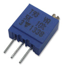 VISHAY T93YA502KT20 Trimmer Potentiometer, 5 kohm, 500 mW, ± 10%, T93YA Series, 22 Turns, Through Hole