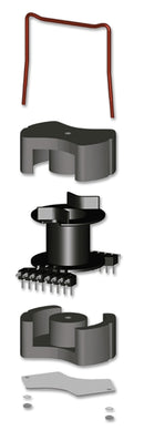 EPCOS B65713A0000R087 Transformer Cores, PM, PM87/70, N87, 146 mm, 910 mm²