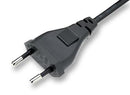 VOLEX 2158H Mains Power Cord, CEE 7/16 Plug, IEC 60320 C7 (Figure 8), 5.9 ft, 1.8 m, Black