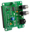 MIKROELEKTRONIKA MIKROE-1767 RaspyPlay4 Board, Hardware Volume Control, Ultra Low Noise Voltage Regulator, 5x2 LCD