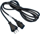 VOLEX 2153H Mains Power Cord, Mains Plug, Brazil, IEC 60320 C13, 8.2 ft, 2.5 m, Black
