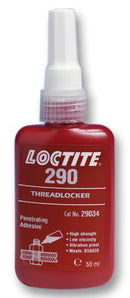LOCTITE 290, 50ML Adhesive, Threadlock, Acrylic, Bottle, Green, 50 ml, LOCTITE 290
