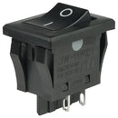 NKK Switches JWMW21RA2A Switch Rocker Dpst 10A 250VAC Black