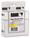 DYMO 18056 Wire Marker, Rhino&trade; Tape Cassette, Heat Shrinkable Sleeve, PO (Polyolefin), Yellow, 12mm x 1.5m