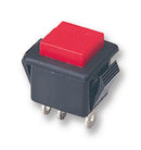 Apem 1415NC RED 1415NC RED Pushbutton Switch 1400N Spdt Momentary Square Red