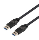 L-COM CAU3HFAA-BLK-05M CAU3HFAA-BLK-05M USB Cable 3.0 Type A PLUG-A Plug 0.5M New