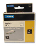 DYMO 18051 Wire Marker, Rhino™ Tape Cassette, Heat Shrinkable Sleeve, PO (Polyolefin), White, 6mm x 1.5m