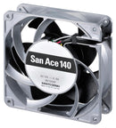 Sanyo Denki 9GV1412P1G001 Axial Fan 12 V DC 140 mm 38 70 dBA 310 cu.ft/min