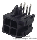 MOLEX 43045-0400 Wire-To-Board Connector, 3 mm, 4 Contacts, Plug, Micro-Fit 3.0 43045 Series, Solder, 2 Rows