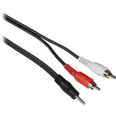 Comprehensive Stereo 3.5mm Mini Phone Male to Two RCA Male Y-Cable - 3'