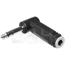 Hosa Technology GPP273 Stereo Male 1/4" Phone to Angled Stereo Female 1/4" Phone Adapter