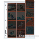 Print File Archival Storage Page for Negatives, 6x6cm (120), 3-Strips of 4-Frames, Vertical, (Hanger or Binder) - 25 Pack