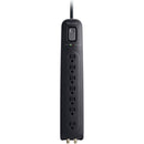 Belkin 7-Outlet Surge Protector with Coaxial Protection (4' Cord, Black)