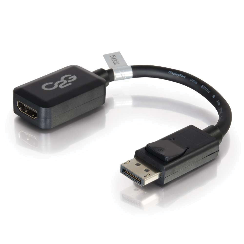 C2G DisplayPort Male to HDMI Female Adapter Converter (Black, 8
