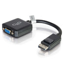 C2G DisplayPort Male to 15-Pin VGA Female Adapter Converter (Black, 8")
