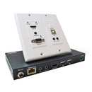 Comprehensive HDBaseT 4K 18G WallPlate Extender Kit up to 230' with HDMI, USB 2.0 and VGA with Audio