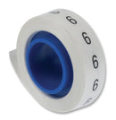 Panduit PMDR-6 PMDR-6 Wire Marker Numbered Tape Pre Printed 6 PET (Polyester) Black White