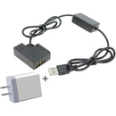 GyroVu USB to FUJIFILM NP-W126 Dummy Battery Intelligent Cable with 3.1A Power Supply (40")