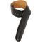 Levy's M4-BLK 3.5" Leather Bass Strap (36 to 52", Black)