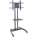 Luxor FP3500 Adjustable Height LCD TV Stand and Rotating Mount with Accessory Shelf