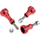 Revo Aluminum Thumbscrew for GoPro (3-Pack, Red)