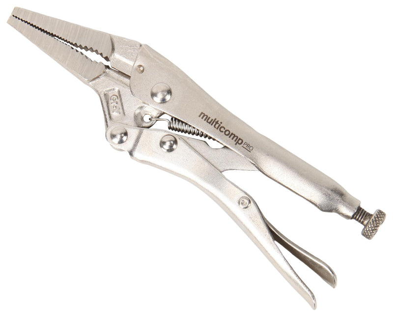 MULTICOMP PRO MP012240 PLIER, LONG NOSE, LOCKING, CRV, 6"