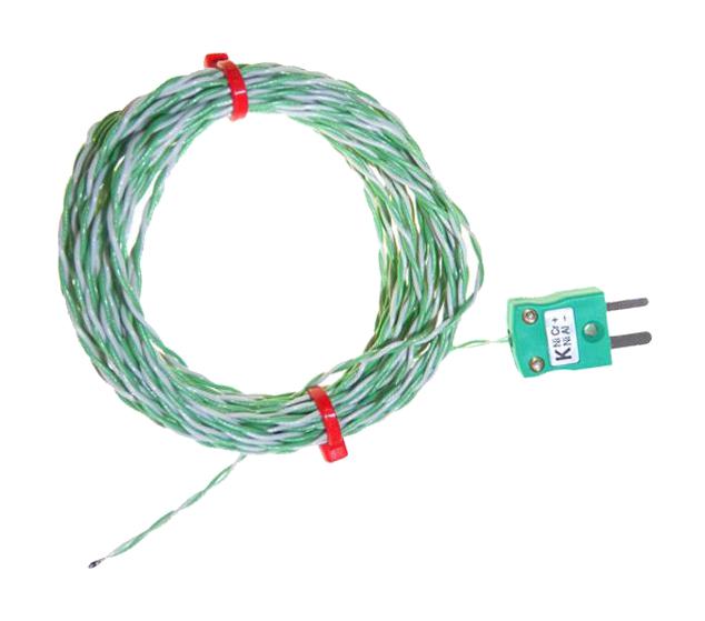 LABFACILITY Z2-K-5.0-MP-1/0.315 PFA TTP+MP (PK10) Thermocouple, w/Miniature Plug, K, -75 &deg;C, 250 &deg;C, 16.4 ft, 5 m XF-2877-FAR