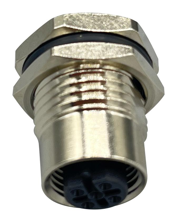 NORCOMP 859-B05-203R004 SENSOR CONN, M12, 5POS, RCPT, PANEL