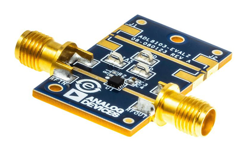 ANALOG DEVICES ADL8103-EVALZ Evaluation Board, ADL8103ACPZN, Low Noise Amplifier, 6GHz to 12GHz