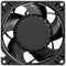 EBM-PAPST 8315100284 AC Axial Fan, 230V, Square, 92 mm, 38 mm, Ball Bearing, 28.2 CFM