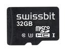 SWISSBIT SFSD032GN1AM1TO-E-5E-231-STD Flash Memory Card, MicroSDHC Card, UHS-1, Class 10, 32 GB, 3.3 V, -25 &deg;C, 85 &deg;C