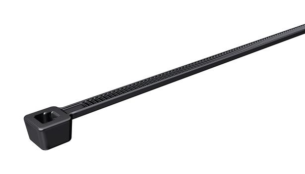 HELLERMANNTYTON T18R.GB3P Cable Tie, Nylon 11 (Polyamide 11), Black, 100 mm, 2.5 mm, 22 mm, 80 N