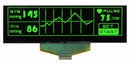 MIDAS DISPLAYS MCOT256064CY-GM Graphic OLED, 256 x 64 Pixels, Green on Black, 2.8V, Multi, 146mm x 45mm, -40 &deg;C