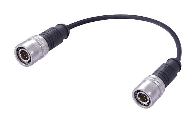 HARTING 21402020882050 CABLE ASSY, 8P M12 PLUG-PLUG, 16.4 , BLK