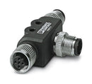 Phoenix Contact SAC-5PT-FB/2XMB PBDP SH SAC-5PT-FB/2XMB Pbdp SH Sensor Splitter T - Style Panel Mount 5 Position M12 Receptacle 2 x Plug