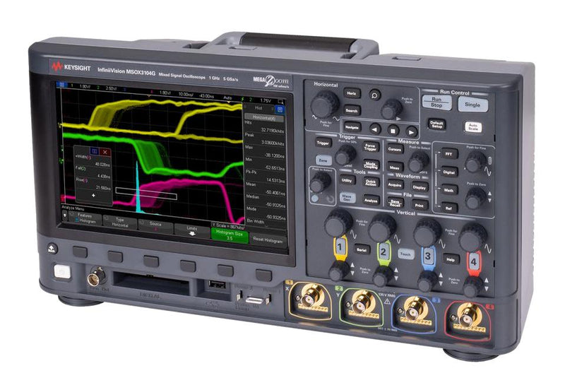 KEYSIGHT TECHNOLOGIES DSOX3014G. Digital Oscilloscope, InfiniiVision 3000G X Series, 4 Channel, 100 MHz, 5 GSPS, 4 Mpts, 3.5 ns