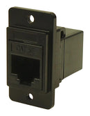 MULTICOMP PRO MP-CP30720MB440 In-Line Adapter, Cat5e, Black Metal Frame, Adapter, In-Line, RJ45, RJ45