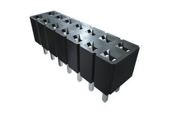 SAMTEC SLW-108-01-L-S PCB Receptacle, Board-to-Board, 2.54 mm, 1 Rows, 8 Contacts, Through Hole Straight, SLW