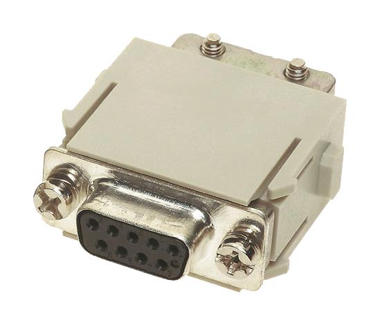 HARTING 09140093101 Heavy Duty Connector, Han-Modular, Module, 9 Contacts, Receptacle