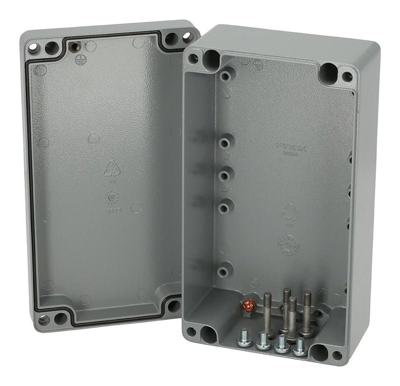 FIBOX ALN 122208 COMPLETE UP Metal Enclosure, Unpainted, Multipurpose, Aluminium, 125 mm, 222 mm, 81 mm, IP66, IP67, IP68