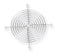 MULTICOMP PRO MCSC100-W25 Fan Finger Guard, Steel - Wire Form, 60mm Axial Fans, 75 mm, Silver
