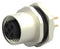 TE CONNECTIVITY T4143012041-000 Sensor Connector, M12, Female, 4 Positions, PCB Socket, Straight Panel Mount